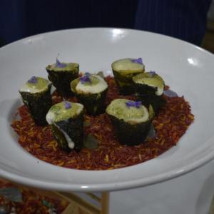 Harborside 1901: Truffle-kissed Lobster Nori Cone. LISA KRISTOFF/Boothbay Harbor