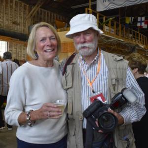 Nancy Tindal and photographer Bob Mitchell. LISA KRISTOFF/Boothbay Register