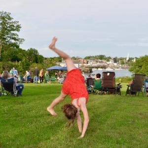 All ages have fun at the pre-fireworks lawn party at The Lincoln Home. Photo by Kim Traina