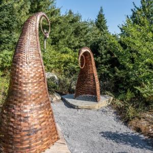 Shane Perley-Dutcher, Eci-Mahsosiyil/Fiddleheads (2024). Courtesy of Coastal Maine Botanical Gardens