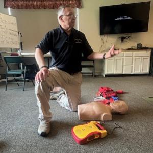 BREMS CPR/AED instructor Jim Schermerhorn. Diane Demetriades photo