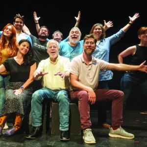 The cast of “Tanglin’ Hearts” - Front row: Mallory Adams, Skip Simonds, Soren Barker; Back row: Honora Boothby, Cameron Kinney, Niall Lessard, Stephen Wallace, Nick Azzaretti, Carole Florman, Katie Fearn. George Bates photo