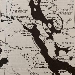 Allagash Waterway topographical map