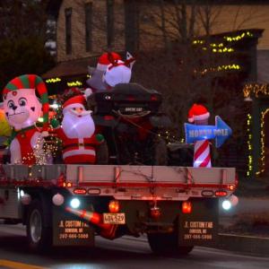 The Lighted Fire Truck parade. ISABELLE CURTIS/Boothbay Register