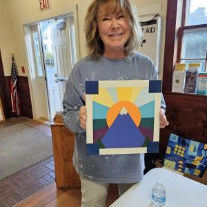 Lucy-Ann Spaulding at the Oct. class. Courtesy of Saskia Reinholt Facebook page