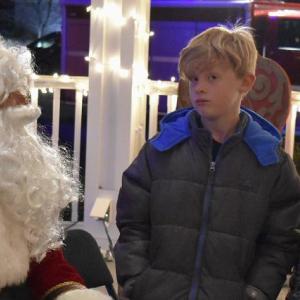 Meeting with Santa on the Boothbay Common. LISA KRISTOFF/Boothbay Register
