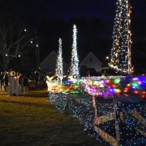 Lights on Boothbay Common. LISA KRISTOFF/Boothbay Register