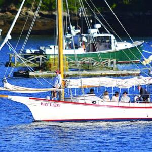 Bay Lady returns to port. KEVIN BURNHAM/Boothbay Register