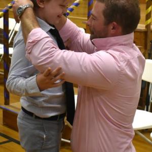 Getting help at the Grand March. FRITZ FREUDENBERGER/Boothbay Register