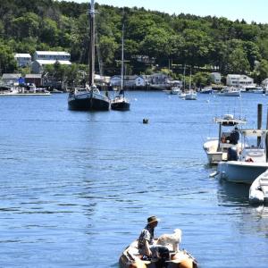 A leisurely ride on the water. LISA KRISTOFF/Boothbay Register