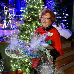 Opera House board president Peg Helming bringing in some holiday treats in 2023. Peter Southwick photo
