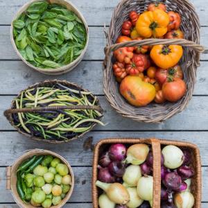 Produce and flowers. Kelsey Kobik photo