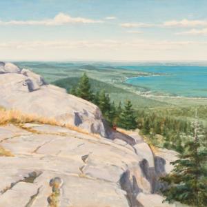 "Bald Rock," an example of Joseph Fiore’s representational work. Courtesy of the Falcon Foundation