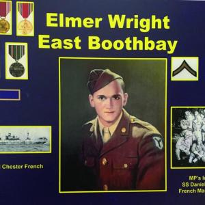 A composite of Elmer Wright's military service. 