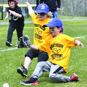 Boothbay region youth baseball program opening day May 11. FRITZ FREUDENBERGER/Boothbay Register