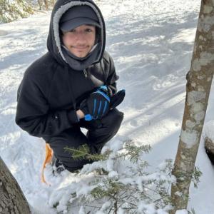 Owen St. Pierre does some place-based learning relating to a Jack London book. Molly Carlson photo 