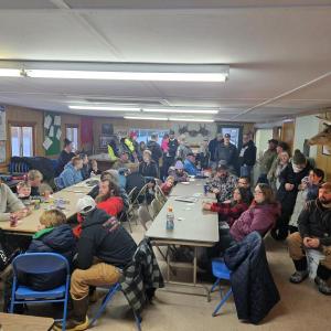 Wiscasset Rod and Gun Club’s kids ice fishing derby gets a great turnout Feb. 22. Tim Soule photo 
