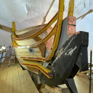 The Eleanor's bow. FRITZ FREUDENBERGER/Boothbay Register