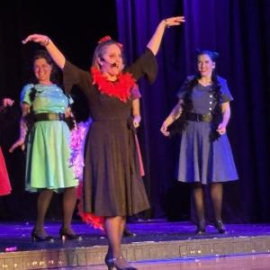 Mayzie La Bird (Kristen Robinson) singing, bragging actually, about her perfect plumage. LISA KRISTOFF/Boothbay Register
