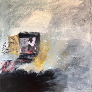 “love is smoke - stardust-like, but smoke nonetheless” - by Susanlora Morris. See it in the River Arts show "Love." Courtesy of the artist