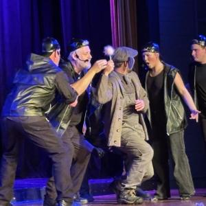 The Wickersham Brothers torment Horton as they prepare to snatch the Who puff. LISA KRISTOFF/Boothbay Register