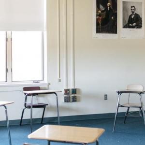 inside a classroom