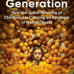 Jonathan Haidt’s book “The Anxious Generation” (2024) looks at the relationship between technological advancement and downward trends in youth mental health. Courtesy of Boothbay Harbor Memorial Library