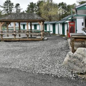 Montsweag Flea Market, with its gazebo, vendor sheds and concession stand. PHIL DI VECE/Wiscasset Newspaper