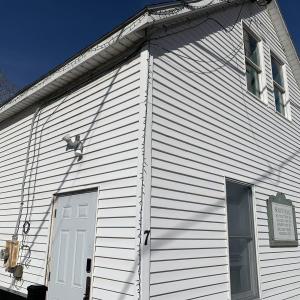 The sun shines April 10 on Wiscasset’s Scout Hall, now a training center for the town. SUSAN JOHNS/Wiscasset Newspaper 