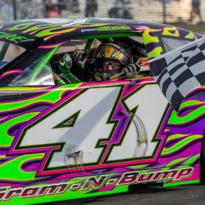 Logan Melcher dominated the Norm's Used Cars Pro Stocks on Opening Day. Jasen Dickey Photography
