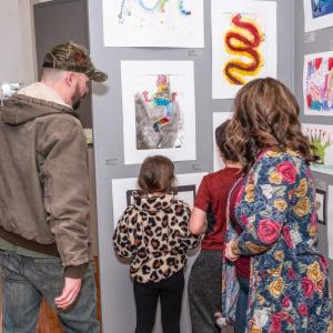 There’s no telling how a showing in a professional gallery will inspire young minds. The Maine Art Gallery’s annual Student Art Show could be the spark that ignites a passion for creative thinking. Photo by Bob Bond.