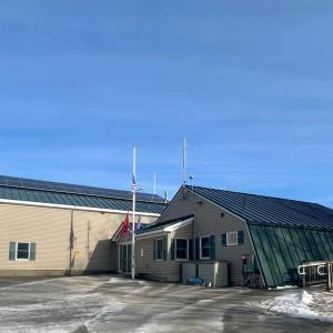 The completed solar work at the fire station in Alna. Courtesy photo Fire station
