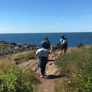 Hiking is the way to see the island. KEVIN BURNHAM/Boothbay Register