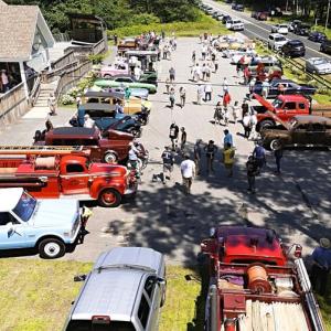 An aerial view of the Olde Bristol Days Vintage Car Show. Courtesy of Jeff Friedman An aerial view of the Olde Bristol Days Vintage Car Show. Courtesy of Jeff Friedman