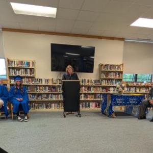 Boothbay and Wiscasset combine in adult education and celebrate graduates June 10. CANDI JONETH/Boothbay Register 2025 Adult Ed Grad