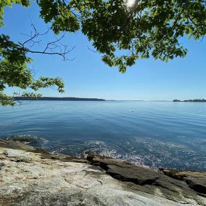 A view of Muscongus Bay from Bass Rock Preserve. Courtesy of Coastal Rivers A view of Muscongus Bay from Bass Rock Preserve. Courtesy of Coastal Rivers