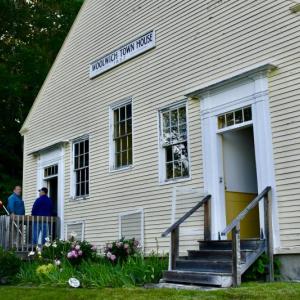 The selectboard's June 18 meeting will be held in the 1837 Town House on the corner of Old Stage and Dana Mills road. 