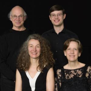 DaPonte String Quartet, from left: Myles Jordan, Philipp Elssner, Kirsten Monke and Lydia Forbes.  Photo: Jeffrey Morris, The Pierce Studio