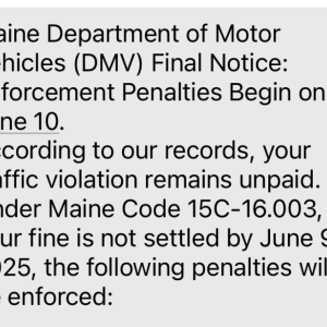 The Maine Secretary of State issued a warning about a widespread text scam June 9. FRITZ FREUDENBERGER/Boothbay Register