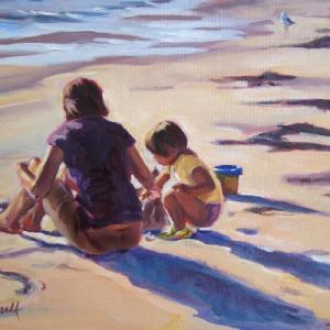 "Late Afternoon Castles" - Ruth Monsell. Courtesy of the artist