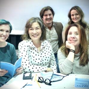 The cast of "Silent Sky": front from left: Emily Sue Barker, Carole Florman, Teralyn Reiter; Back L-R: Roosevelt Bishop, Nanette Fraser. Courtesy of Joy Braley