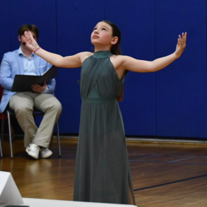 Royal Windjammer 2024 Sheyenne Upham sings her last number as Royal Windjammer. Leah Plummer photo