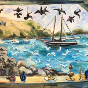 Preview painting by Diana Young's solo show at Gold/Smith Gallery June 18-July 21. Courtesy of the venue