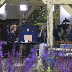 The Coastal Maine Botanical Gardens was transformed into a sprawling set for the filming of Antiques Roadshow June 18. FRITZ FREUDENBERGER/Boothbay Register