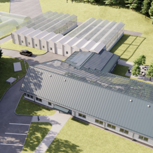 A rendition of the Edward and Gwendolyn Asplundh Horticulture and Plant Science Center. Courtesy of Christner Architects A rendition of the Edward and Gwendolyn Asplundh Horticulture and Plant Science Center. Courtesy of Christner Architects