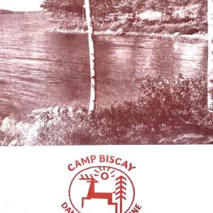 Cover of the Camp Biscay brochure from the late 1940s.