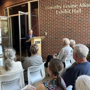 Cordula Mathias speaking at The Holocaust and Human Rights Center in Augusta recently. Courtesy photo
Cordula Mathias speaking at The Holocaust and Human Rights Center in Augusta recently. Courtesy photo