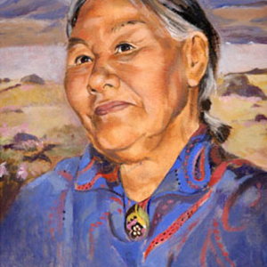 Portrait of "Esteemed Inuit Elder Kenojuak Ashevak" by Kerry Rodriguez. Courtesy of the artist