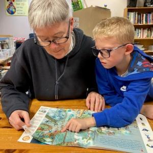 Midcoast Literacy tutor Kathleen works one-on-one with her 2nd grade learner. Katie Clark photo
Midcoast Literacy tutor Kathleen works one-on-one with her 2nd grade learner. Katie Clark photo