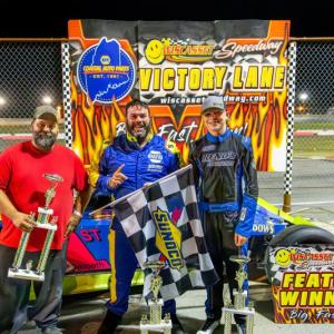 Weekly Mod Top 3, from left: Chuck Colby, Adam Chadbourne and Reed Reno. Jasen Dickey photo